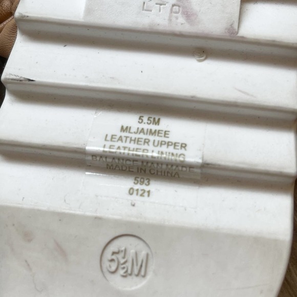 Marc Fisher Jaimee Espadrille Slide Sandal In Macaroon Leather Size 5.5M NWOB - Picture 11 of 11